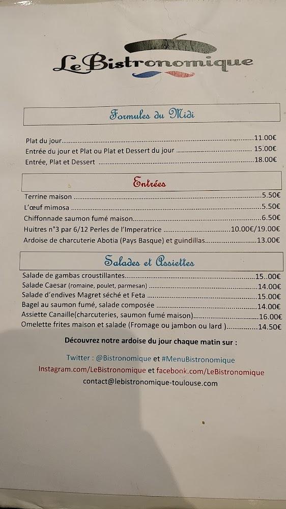 Le Bistronomique - Menu Image 1